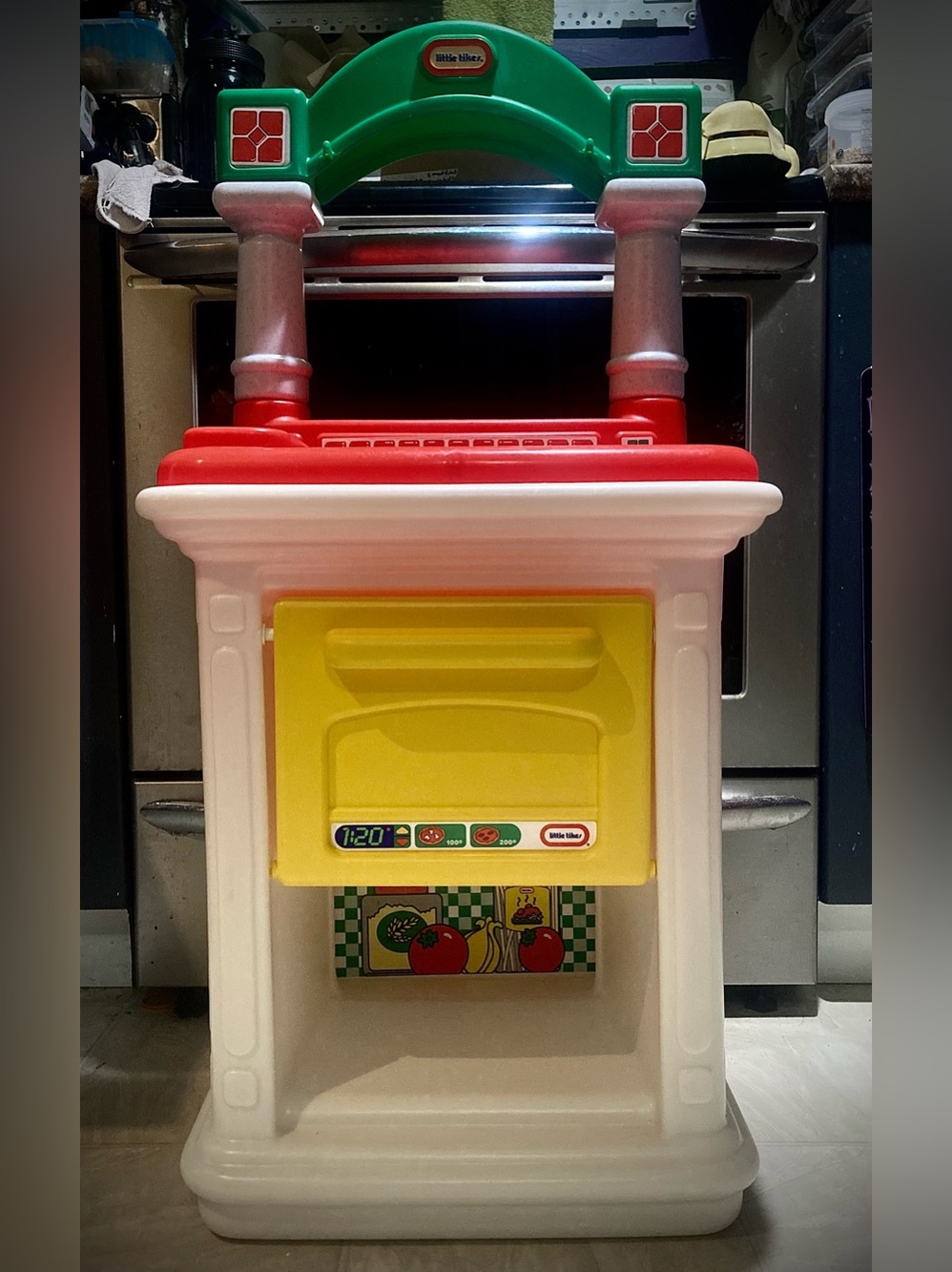 Vintage Little Tikes 1997 Blow Mold Restaurant Pizza Oven Play Kitchen